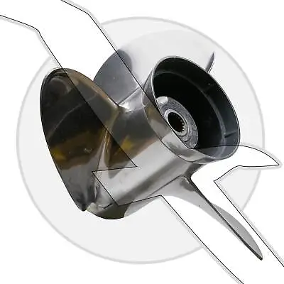 OMC Cobra SX Volvo Penta 14-1/4 X 23 Pitch LH Stainless Steel Propeller 3850323 • $337.49