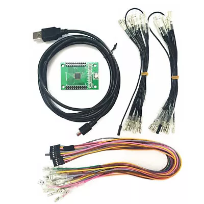 Arcade Encoder To USB Controller 187  Wiring 2 Players DIY Kit For Mame PC PS3 • $20.47