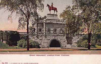 Grant Monument Lincoln Park Chicago Illinois Early Postcard Unused • $12