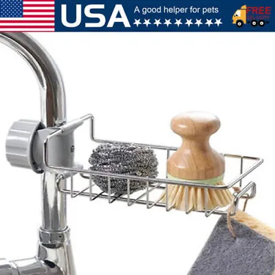 Drain Rack Storage Holder Shelf-Kitchen Sink Faucet Sponge Soap Cloth US • $5.98