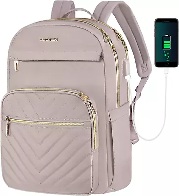 15.6 Inch Laptop Backpack Women Work Laptop Bag Fashion With USB Port Waterproo • $64.70