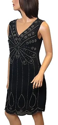 New Women 1920's Gatsby Flapper Charlston Vintag Dress From Size 8 To PLUS SIZES • £19.99