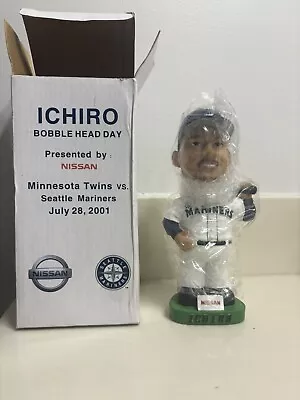 Ichiro Suzuki Bobblehead July 282001 Mariners Vs Twins MINT New Unwrapped • $16