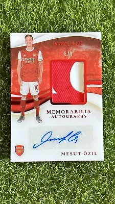 2020 Immaculate Soccer Memorabilia MESUT OZIL Red Ruby #5/8 Patch Auto • $799.99