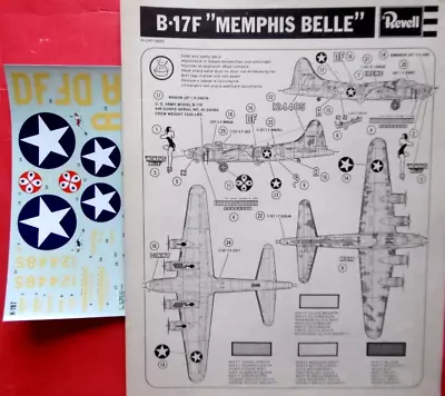 B-17F Memphis Belle  _ 1/48 Decals • $5