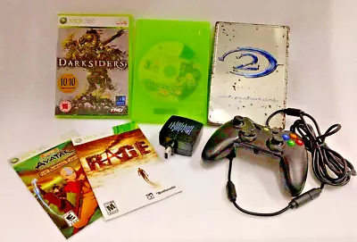 Xbox 360 Lot With PowerA Controller Games Mad Catz Receiver And Manual Bundle • $29.90