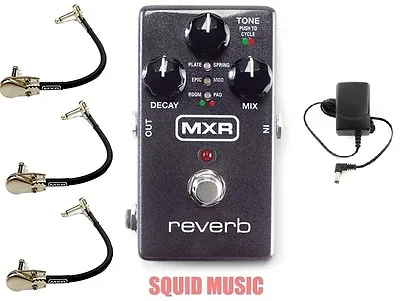 MXR Reverb M300 Relay True Bypass & Delay Trails Modes Dry Path ( 3 MXR CABLES ) • $219.99