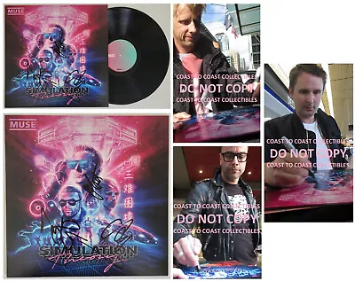 Muse Signed Simulation Theory Album Vinyl COA Proof Matt Bellamy Chris Dominic • $949.99