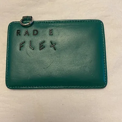Radley Flex Card Holder Leather Green Key Holder • £25