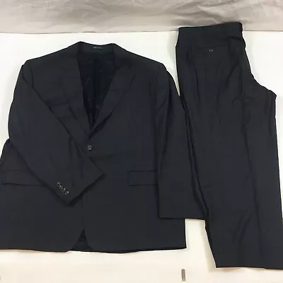 2-Piece - Ralph Lauren Mens Gray Pinstripe Wool Single Breasted Suit - 42x38 XXL • $104