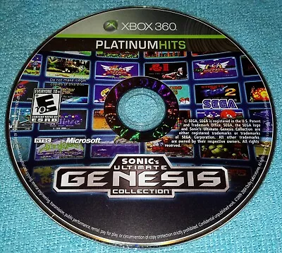 Sonic's Ultimate Genesis Collection [Platinum Hits] - Xbox 360 Disc Only TESTED! • $7.99