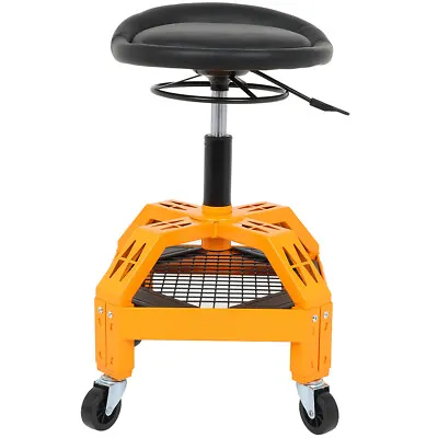 Rolling Shop Garage Stool 300LBS Adjustable Mechanic Work Seat Set Tool • $77.79