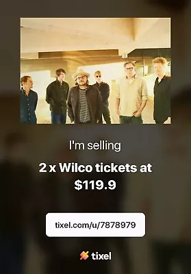 2 Wilco Tix Opera House Thurs March 21 - Great Seats • $227