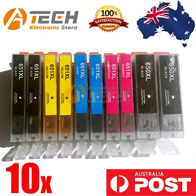 10pcs Ink Cartridges PGI-650 XL CLI-651 XL For Canon Pixma MG5460 IX6860MX726 • $15.79