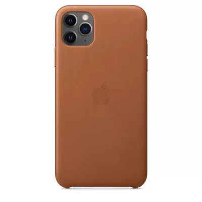 Genuine Apple IPhone 11 Pro Max Leather Case - Brown MX0D2FEA • $10