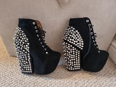 £100 • Buy Jeffrey Campbell Freda Studded Boots *RARE*