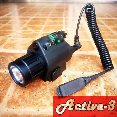 LED Flashlight/Red/Green Laser Combo Sight For 20mm Picatinny • $29.99