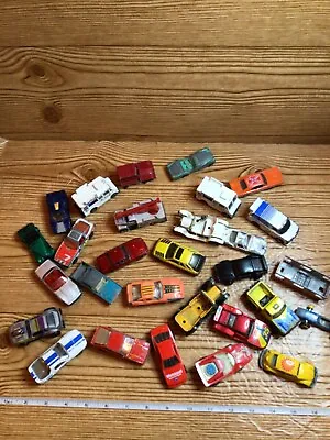 Lot Of 29 Vintage Assorted Variety Matchbox Hot Wheels Die-Cast Cars Trucks HTF • $25