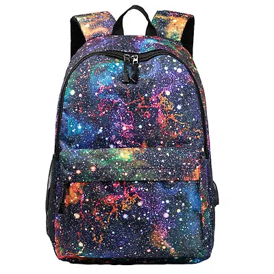 Students Backpack Galaxy Space Bag Kids Adults Rucksack School Work Bag • $33.10