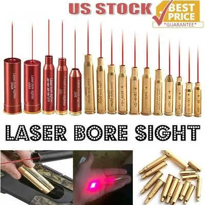 Laser Bore Sight BoreSighter Gun Red Dot Laser Cartridge Many Calibers Available • $11.49