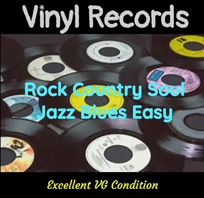 VINYL RECORDS LP - Rock. Country Pop Blues Jazz - Many To Choose VGC From $15 • $20