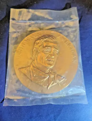 1979 John Wayne American US Mint Bronze 3  Medal Coin By Frank Gasparro C3749 • $25