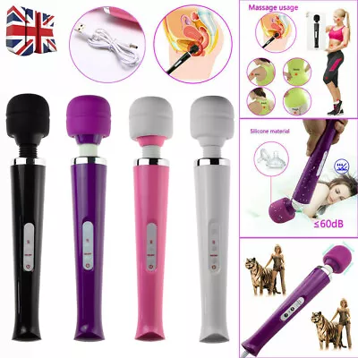 £13.49 • Buy Magic Wand Body Massager Powerful 30 Speed 10 Vibration Modes USB Rechargeable