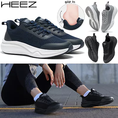 HEEZ Women Slip On Walking Tennis Shoes Non Slip Cushioning Fashion Sneakers Gym • $40.89