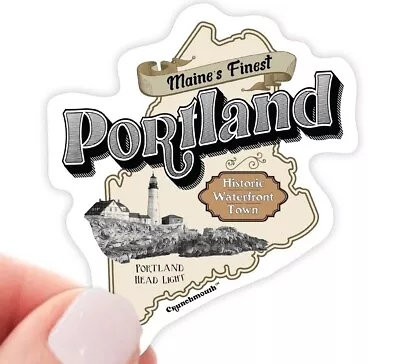 Portland Maine Vinyl Sticker • $4.99