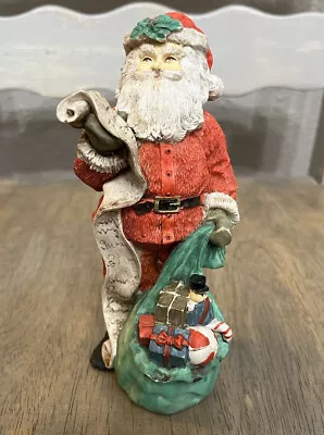 Vintage Midwest Imports Santa Claus Figurine Resin Antique Finish Heavy • $8