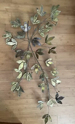 Curtis Jere Brass Leaf Wall Sculpture Unsigned C.Jere 1969 • $625