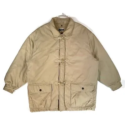 Merona Women's L Full-Zip Quilted Beige Winter Coat Jacket • $14.99