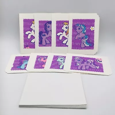 VTG My Little Pony Blank Cards Set Of 8 Hand Made Stationary Note Fabric Invite • £24.08