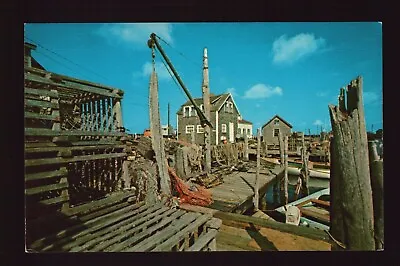 Postcard : Massachusetts - Cape Cod Ma - Martha's Vineyard Menemsha Harbor • $3.49