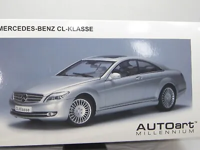 Autoart Mercedes -benz Cl-klasse Metallic Silver 1:18 New In Box.776164 • $249