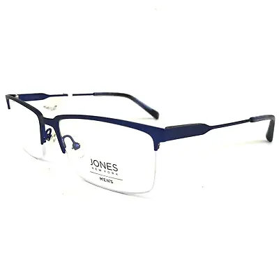 Jones New York Eyeglasses Frames J363 BLUE Square Half Rim Large 57-17-145 • $59.99