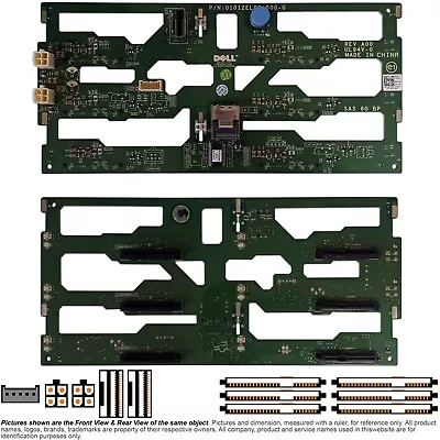 Backplane SAS 2.5  HDD SSD Adapter Board SFF-8482 8087 Dell 0K470 PowerEdge T410 • $17