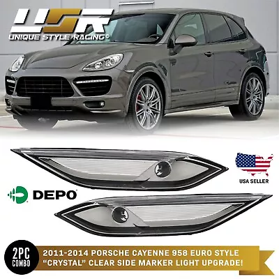 $25.95 • Buy Euro OE Style Bumper Side Marker Light Pair For 11-14 Porsche Cayenne 958