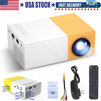 Mini Projector LED HD 1080P Home Cinema Portable Office Theater Movie Projector • $23.99