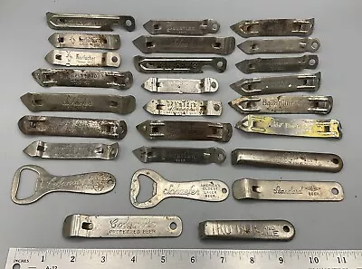 26 Vtg Assorted Beer Brewery Advertising Bottle Openers Uncleaned Some Rust Lot • $17.99