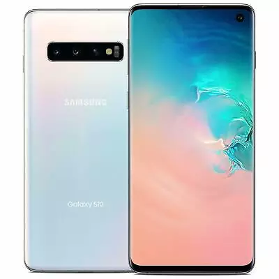 Samsung Galaxy S10 SM-G973U1 Factory Unlocked 128GB Prism White Good Heavy Burn • $99.99
