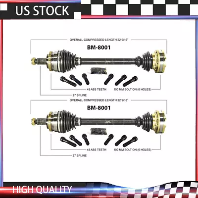 SurTrack Pair 2x Rear CV Axle CV Joints For BMW E30 318i 325e 325i 325is M3 • $148.16