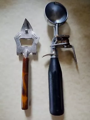 Vintage Benedict DeLuxe Indestructo Ice Cream Scoop & Can/Bottle Opener Bar Tool • $19.95