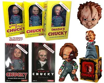 Chucky Childs Play Talking Dolls Figures Tiffany Movie Props Scary Collectible • $244.68