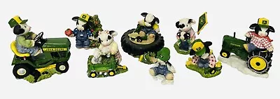 Mary's Moo Moos John Deere Tractor Collectible Figurines Lot Of 8 Farm Animals • $74.99