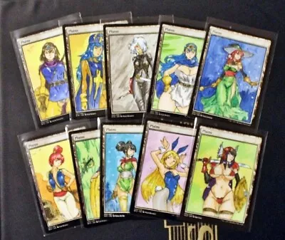 Full Plains Set Altered Art Hand Painted MTG Magic The Gathering Dragon Quest • $6.50