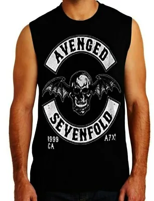 AVENGED SEVENFOLD PUNK ROCK Band Black Muscle Shirt • $12.99