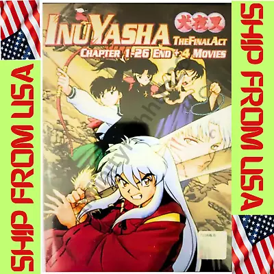 DVD Anime Inuyasha  The Final Act  4 Movie Complete TV Series English Dub • $30.99