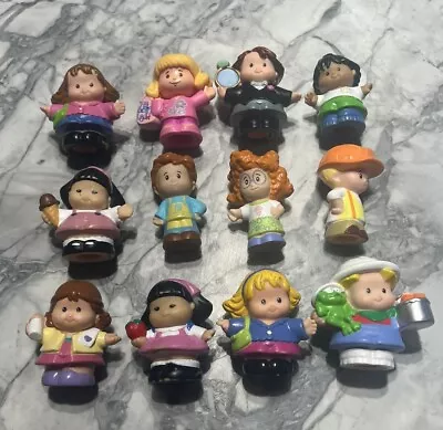 Various Assortment Of Fisher Price Little People Figures X 12 1999-2016 Bulk Lot • $31.50