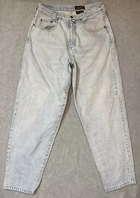 VTG Eddie Bauer Womens High Waisted Denim Jeans Size 12 Blue Pockets B-1 • $12.24